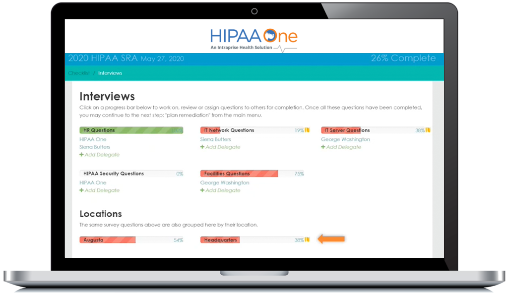 hipaa-one-dashboard-screenshot-intraprise-health
